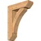 Ekena Millwork Thorton Slat Smooth Bracket w/ Offset Brace, Western Red Cedar, 7 1/2"W x 26"D x 34"H BKT0806X26X34THR06SWR - alternate 1